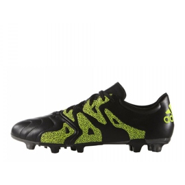 Adidas X 15.3 FG / AG Läder B26971 fotbollsskor svart svart