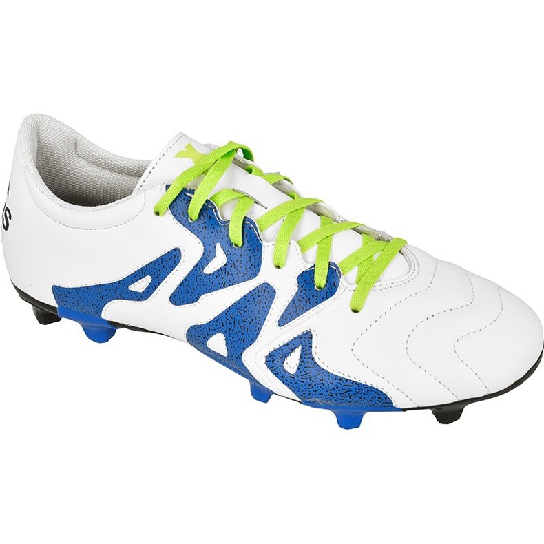 Adidas X 15.3 FG / AG M Läder S74641 fotbollsskor vit