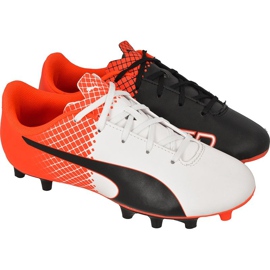 Puma evoSPEED 5.5 Tricks Fg Jr 10362903 fotbollsskor mångfärgad röd