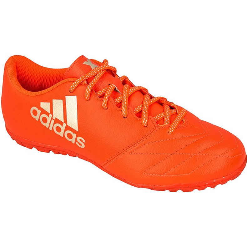 Adidas X 16.3 Tf M fotbollsskor i läder röd