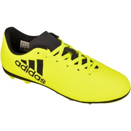 Adidas X 17.4 FxG Jr S82404 fotbollsskor gul