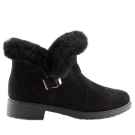 Svarta kvinnors svarta stövlar SJ1821-1 Svart