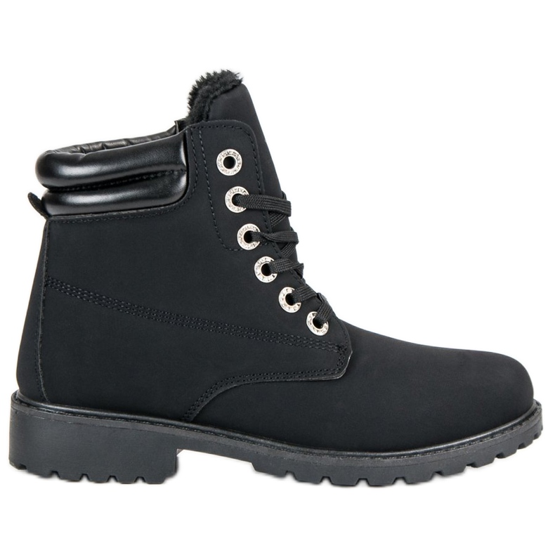 Bestelle Black Warm Trappers svart
