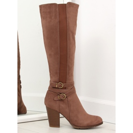 Högklackade bruna 103-GG khaki II-GAT