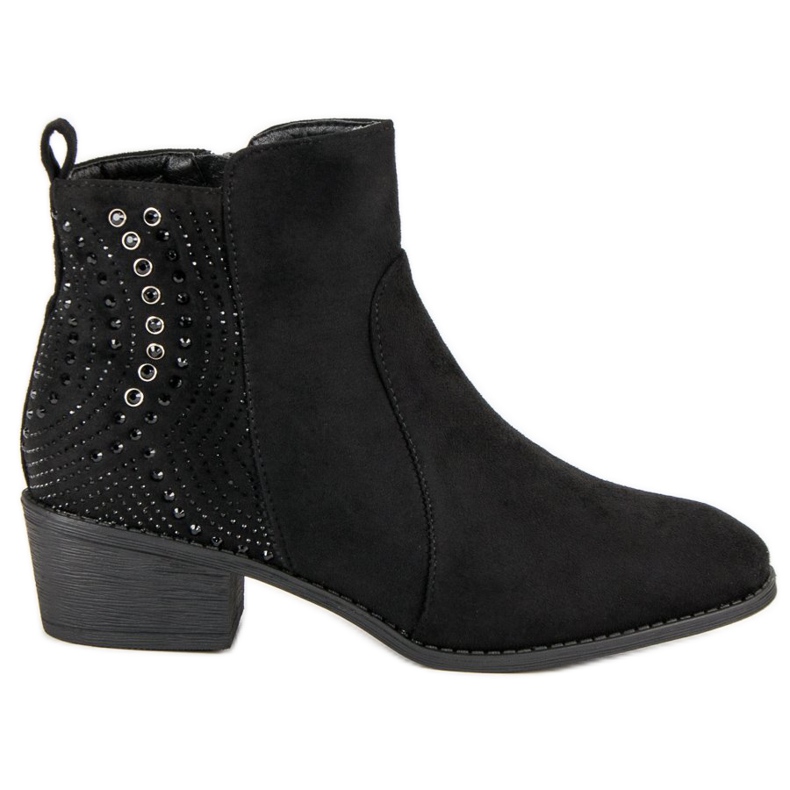 Nio Nio Svarta stövlar med kristaller