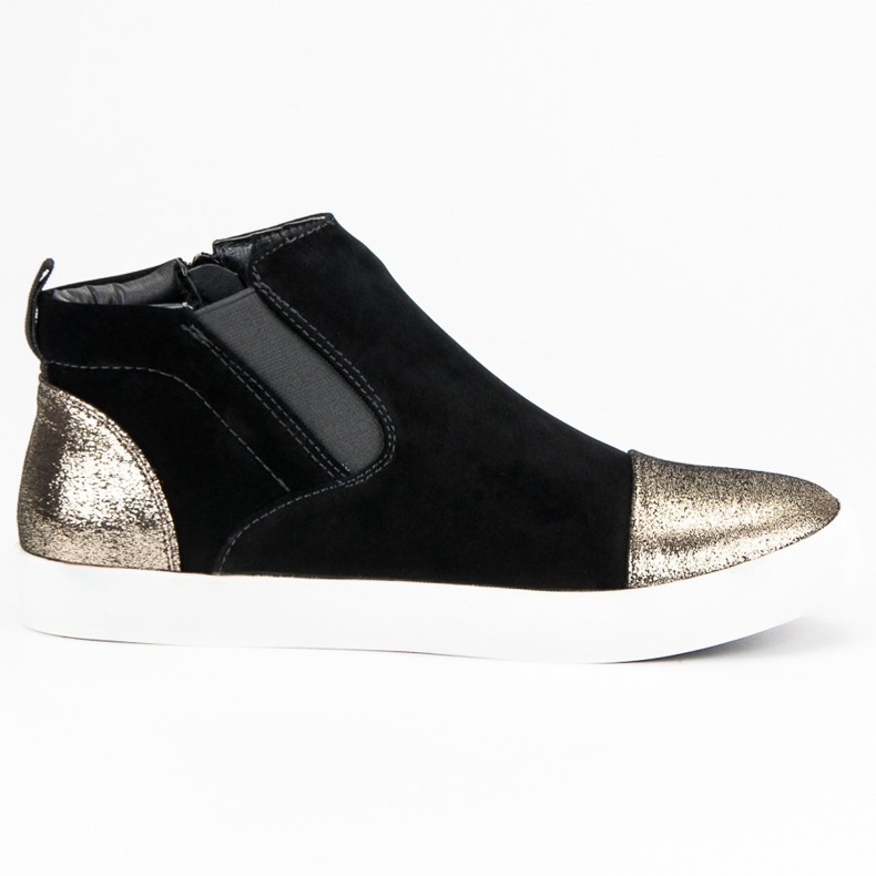 J. Star Eleganta damskor svart gul