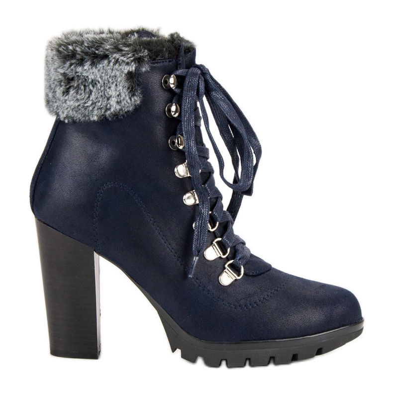 Cm Paris Snörskor på ett inlägg blå