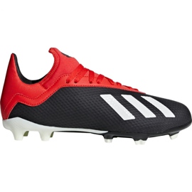 Adidas X 18.3 Fg Jr BB9370 fotbollsskor svart svart