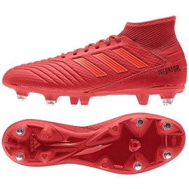 Adidas Predator 19.3 Sg M D97958 fotbollsskor röd röd