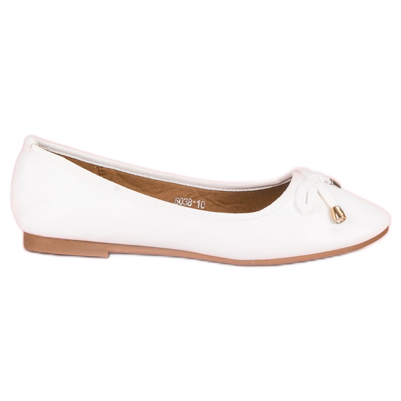 Vit Ballerina Med En Rosett