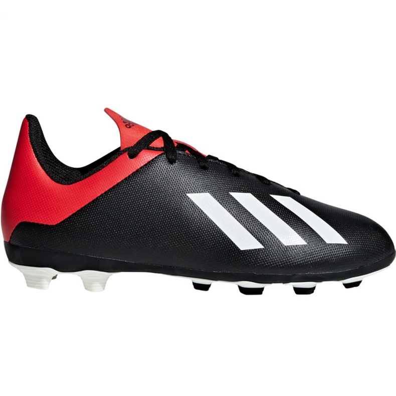 Adidas X 18.4 FxG Jr BB9378 fotbollsskor svart svart