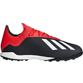 Adidas X 18.3 Tf M BB9398 fotbollsskor svart svart
