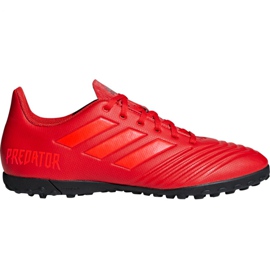 Adidas Predator 19.4 Tf M D97973 fotbollsskor röd röd