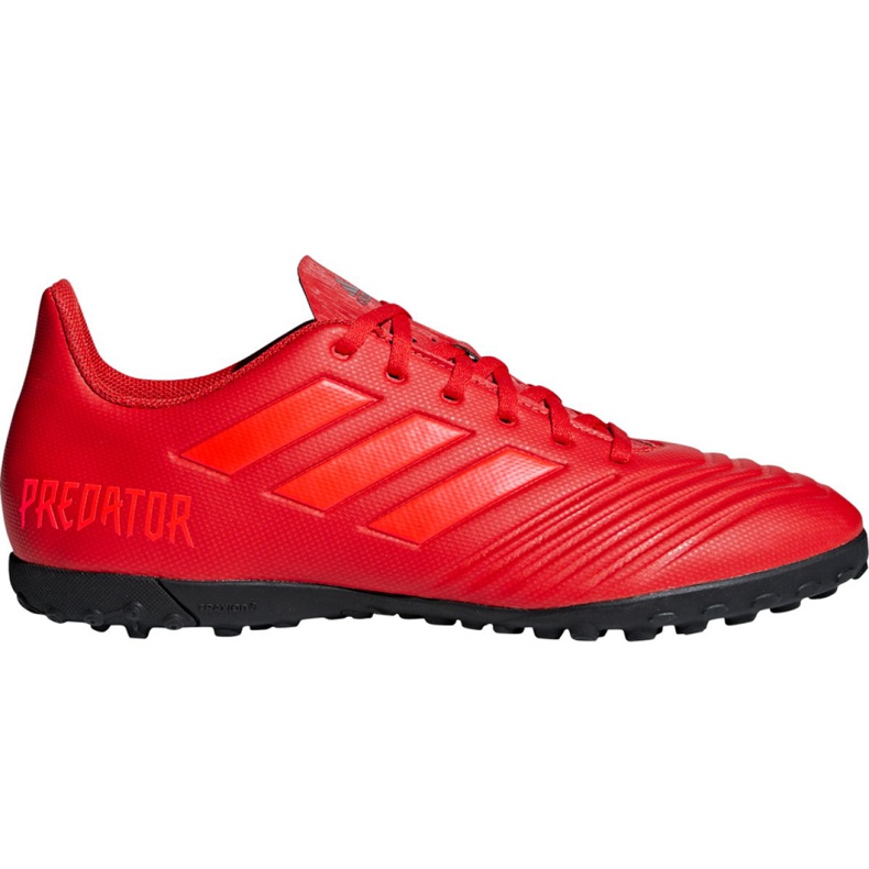 Adidas Predator 19.4 Tf M D97973 fotbollsskor röd röd
