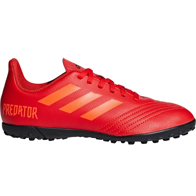 Adidas Predator 19.4 Tf Jr CM8557 fotbollsskor mångfärgad röd