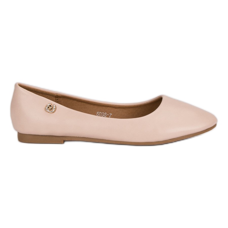 Klassiska ballerinor brun