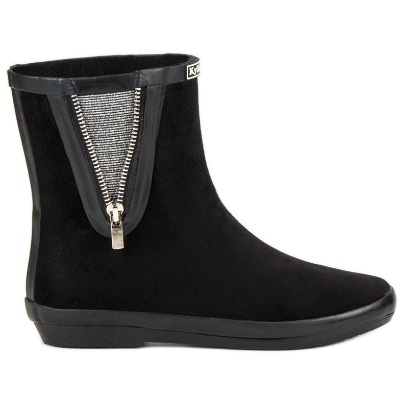 Kylie Mocka Galoscher med dekorativ dragkedja svart