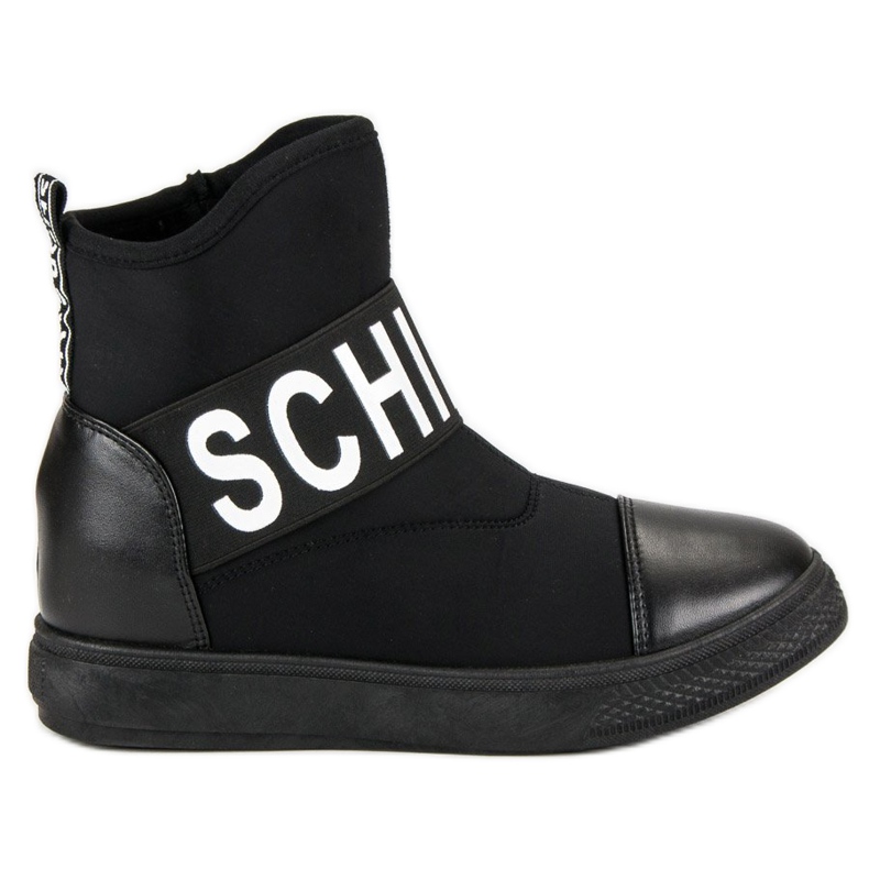 Bestelle Trendiga höga sneakers vit svart