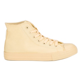 Höga sneakers gul