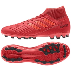 Adidas Predator 19.3 Ag M D97944 fotbollsskor röd röd