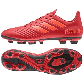 Adidas Predator 19.4 FxG M D97970 fotbollsskor mångfärgad röd