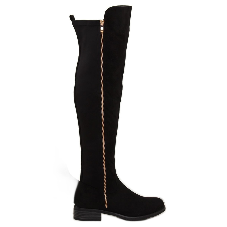 Knäskor med en flexibel övre svart DA01P svart