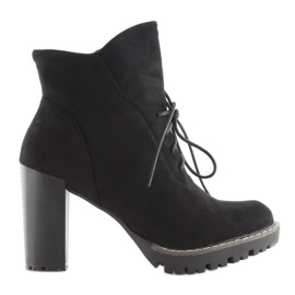 Svart FA175 Svarta höga klackar