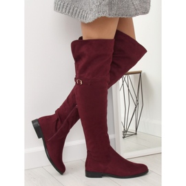 Officer maroon thong burgundy 0-161 Burgundy röd