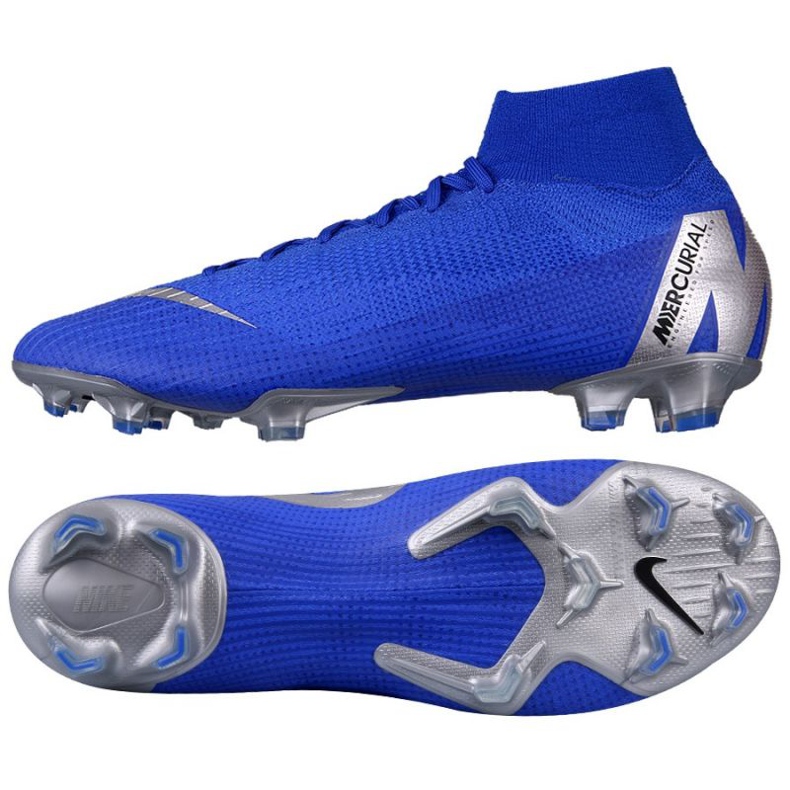 Nike Mercurial Superfly 6 Elite FG M AH7365-400 fotbollsskor blå