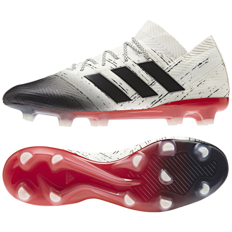 Adidas Nemeziz 18.1 Fg M BB9425 fotbollsskor vit vit