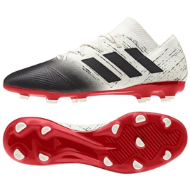 Adidas Nemeziz 18.2 Fg M D97980 fotbollsskor vit vit