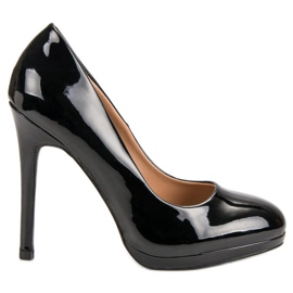 Seastar Sexiga lackerade höga klackar svart