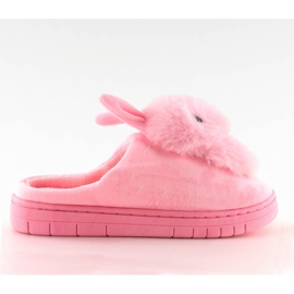 Rosa tofflor kaniner för kvinnor MA01 Rosa