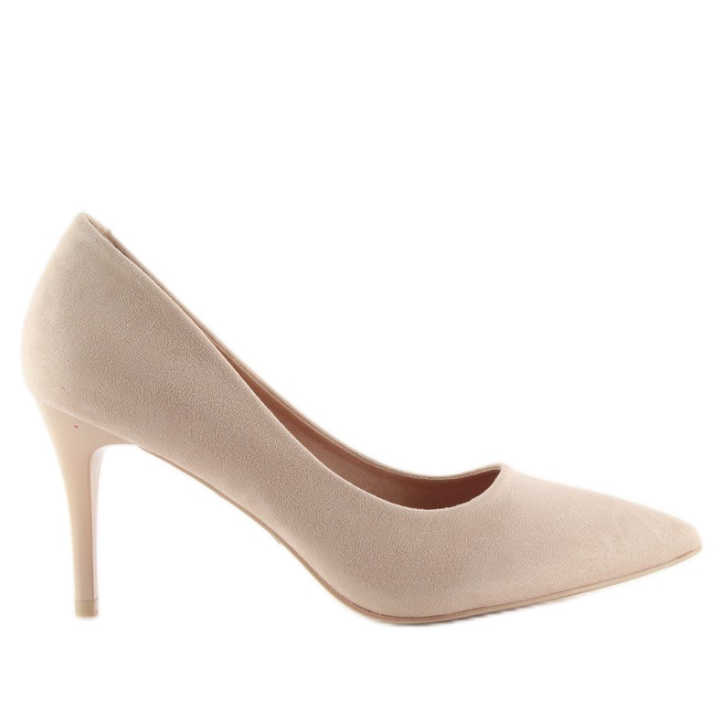 Bekväma pumpar på en beige LE012P Beige stift