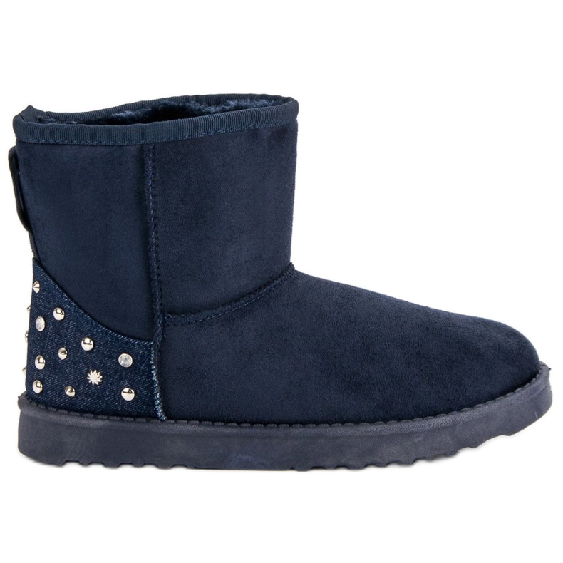 Marinblå Mukluki med jetplan