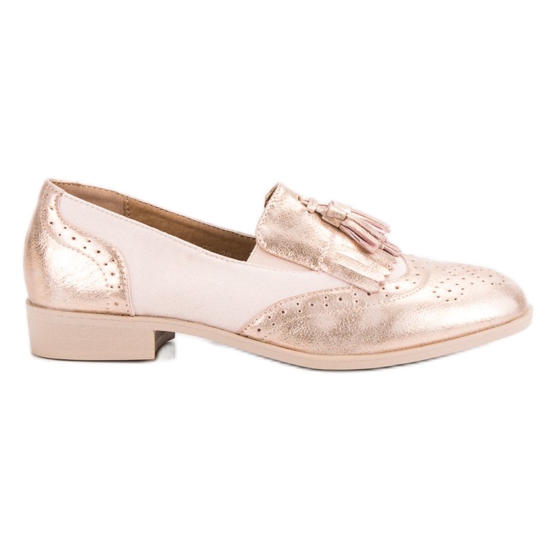 Tina&Co Loafers med fransar rosa