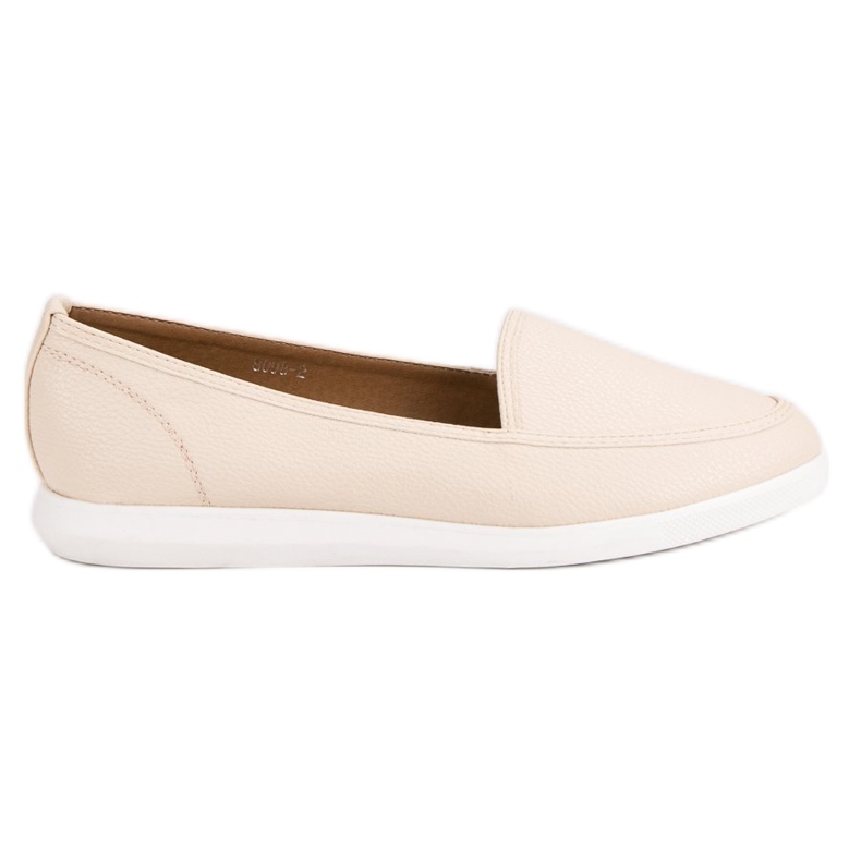 Beige loafers rosa