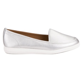 Silver loafers grå