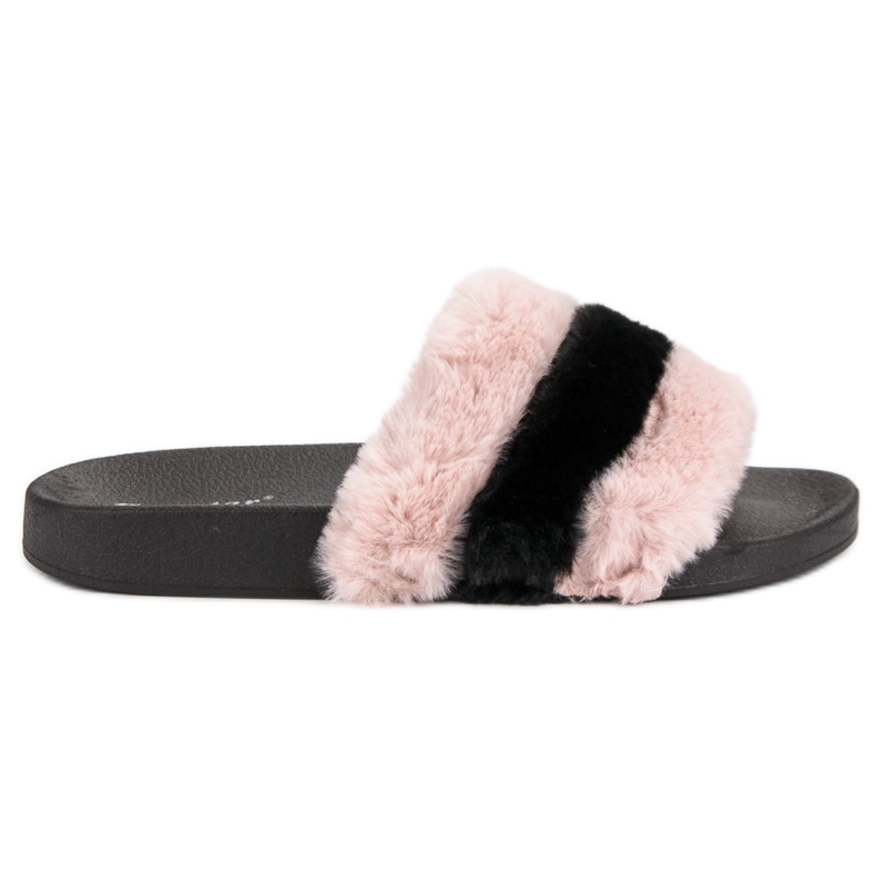 Seastar Tofflor Med Päls rosa