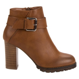 Super Mode Kamelstövlar på stolpen brun