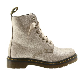 Dr. Martens 1460 PASCAL GLITTER PALE GOLD gyllene