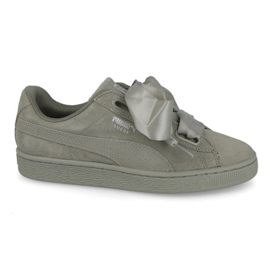 Puma Suede Heart Pebble W 365210 02 grön