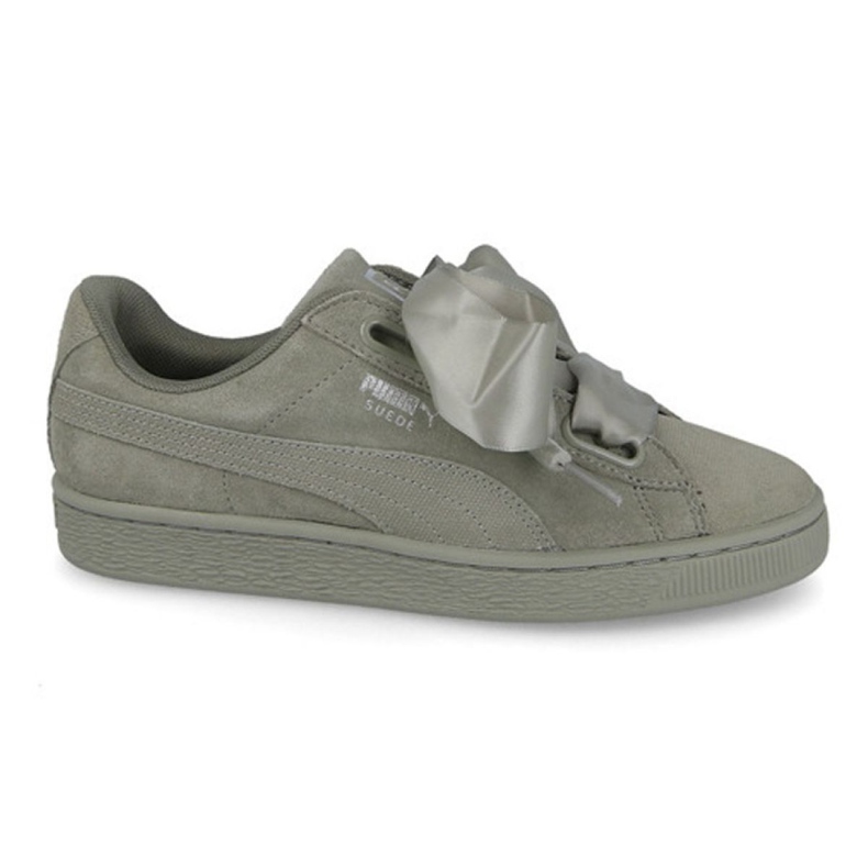 Puma Suede Heart Pebble W 365210 02 grön