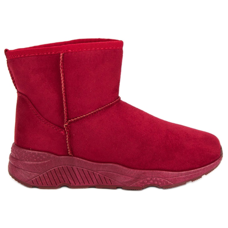 Snöskor på plattformen röd