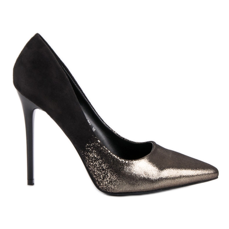 Small Swan Sexiga höga klackar svart gul