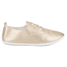 Golden Knotted Sneakers gyllene