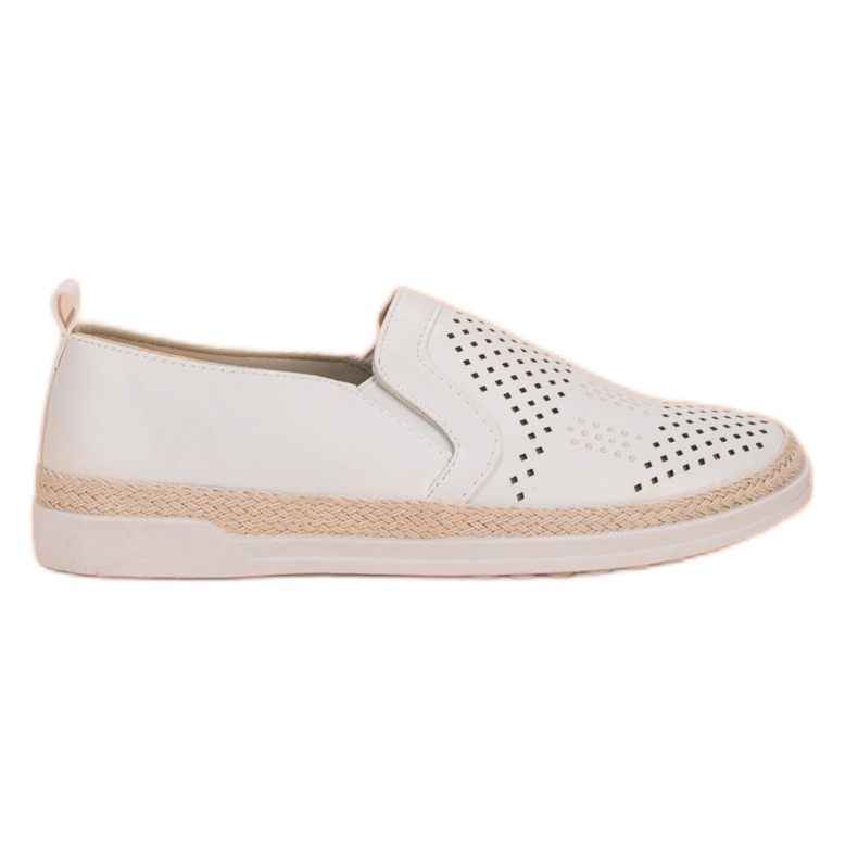 Openwork Slip On Sneakers vit