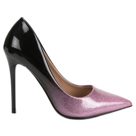 Ombre stift svart rosa