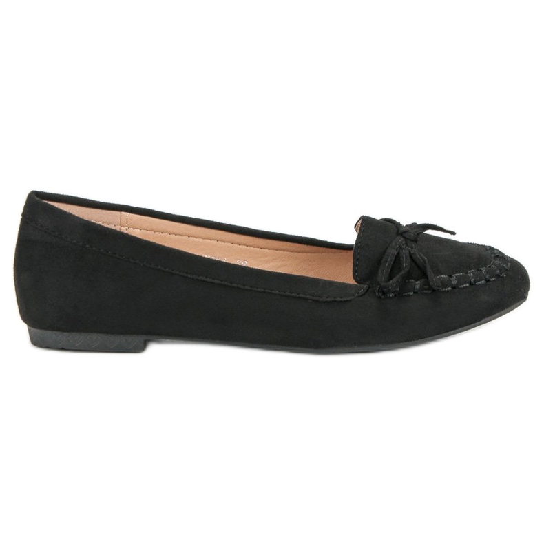Small Swan Svarta loafers med rosett