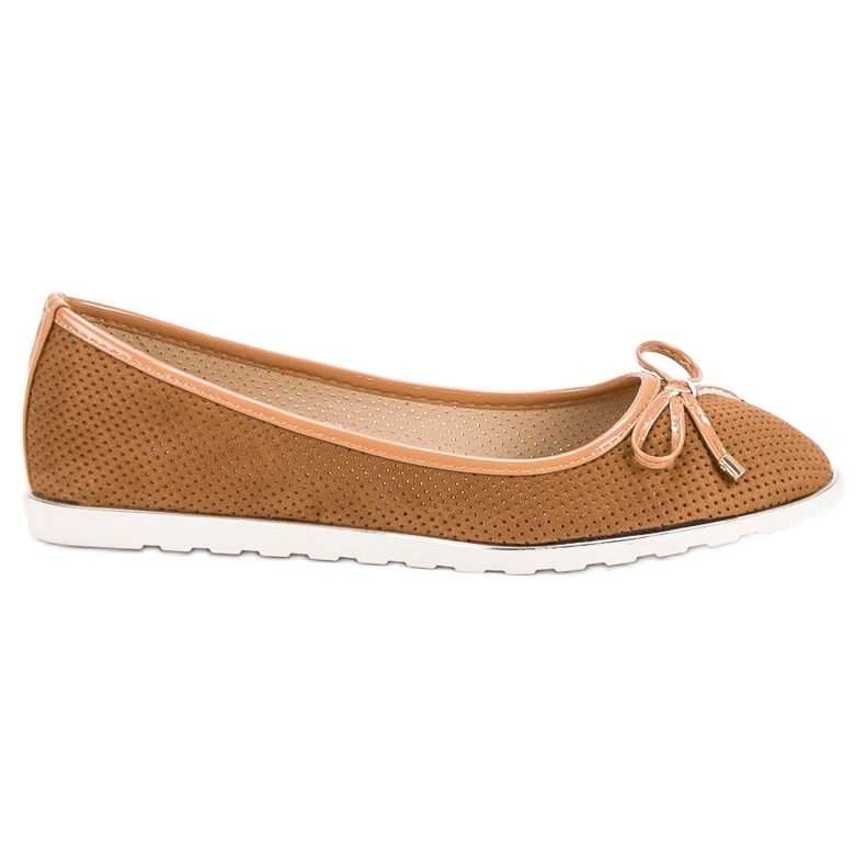 Small Swan Kamel ballerinor brun